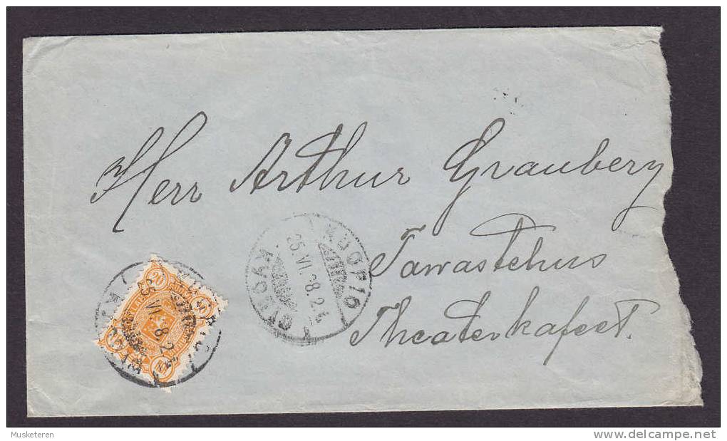 Finland Deluxe KUOPIO 1908 Cancel Cover To TAVASTEHUS (Arrival Cancel) - Covers & Documents