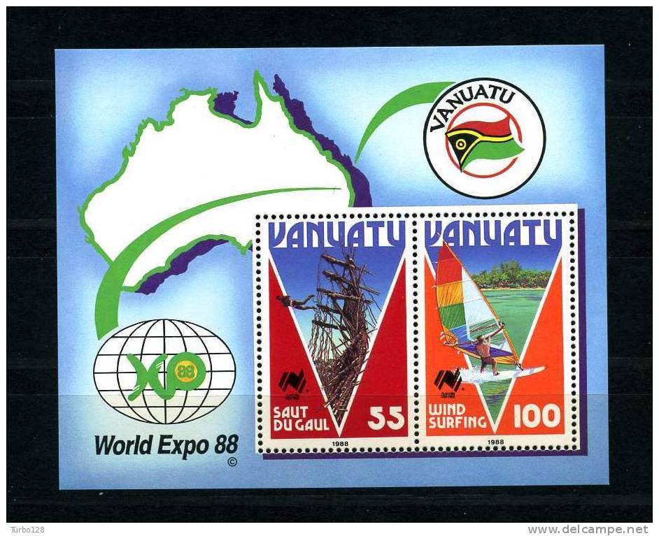 OCEANIE - VANUATU 1988  B.F.  N° 10** Neuf  Ier Choix. MNH. SUPERBE. (Bateaux, Boats, Ships) - Vanuatu (1980-...)