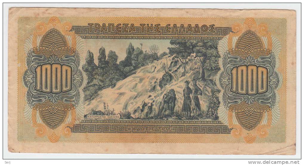 Greece 1000 Drachmai 1941 P 117 - Grèce