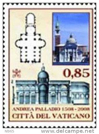 CITTA´ DEL VATICANO - VATIKAN STATE - ANNO 2008 -  ANDREA PALLADIO   - ** MNH - Unused Stamps
