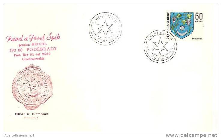 48228)lettera F.d.c. Cecoslovacchia Serie 1973 Città Sitolenice Con Un Valore + Annullo N°1990 - FDC