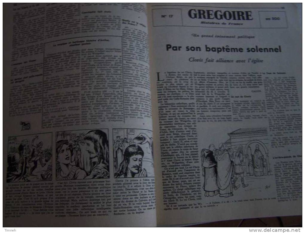 GREGOIRE-Histoires De France-N°II Janvier 1958-Histoires De France-du Bon Roi Dagobert Le Royaume Allait à L'envers - Humour