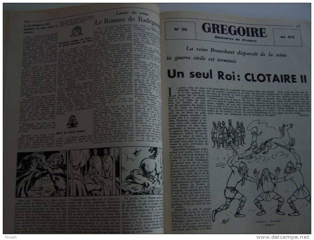 GREGOIRE-Histoires De France-N°II Janvier 1958-Histoires De France-du Bon Roi Dagobert Le Royaume Allait à L'envers - Humour