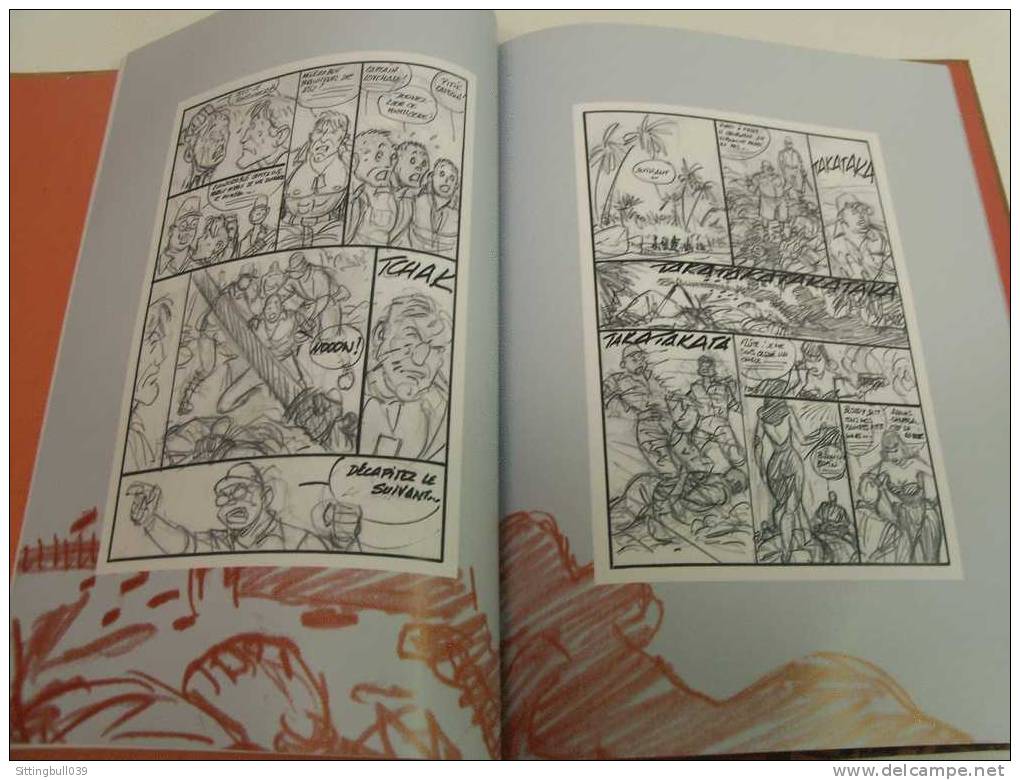 BERTHET. Superbe Coffret Pin-up contenant l'album Esquisses du T 6. Rien que des travaux inédits de l'auteur Ed Canal BD