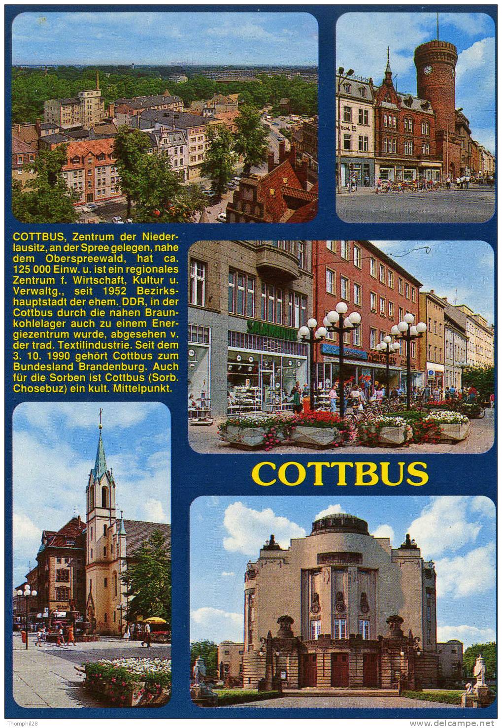 COTTBUS - Blick Von Der Oberkirche / Spremberg Turm / Fussgängerzone Spremberg Strasse... - TBE, Carte Neuve - Cottbus