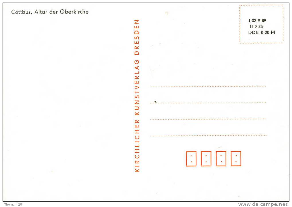 COTTBUS - Altar Der Oberkirche - TBE, Carte Neuve, 2 Scans - Cottbus