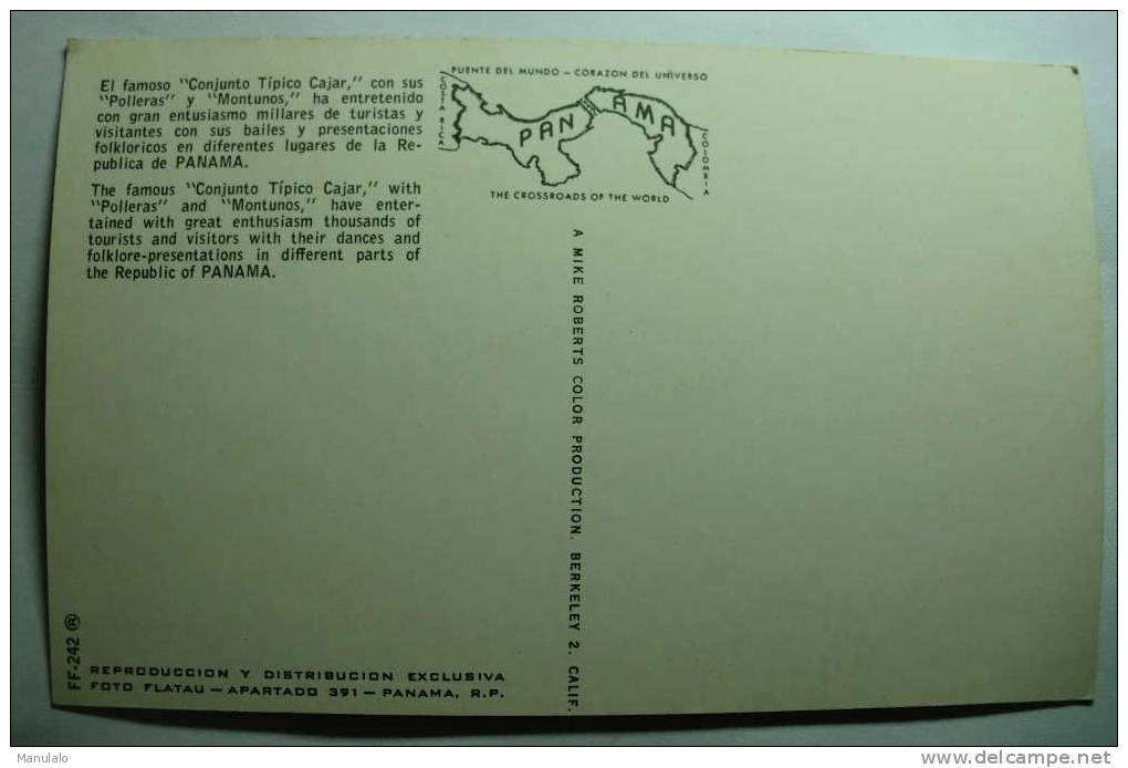 Panama - El Famoso "conjunto Tipico Cajar"  Con Sus "polleras" Y "montunos" Ha Entretenido Con Gran Entusiasmo Millares - Panama
