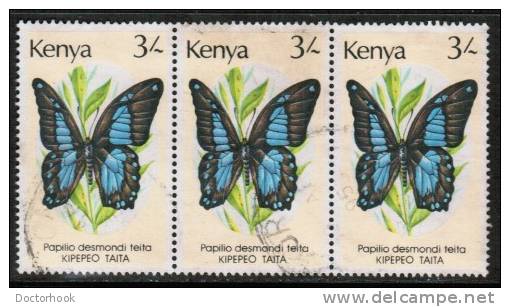 KENYA   Scott #  433  VF USED Strip Of 3 - Kenya (1963-...)