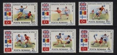 ROUMANIE N° 3619/24  * *  ( Cote 5e)  Cup 1986  Football  Soccer Fussball - 1986 – Mexico