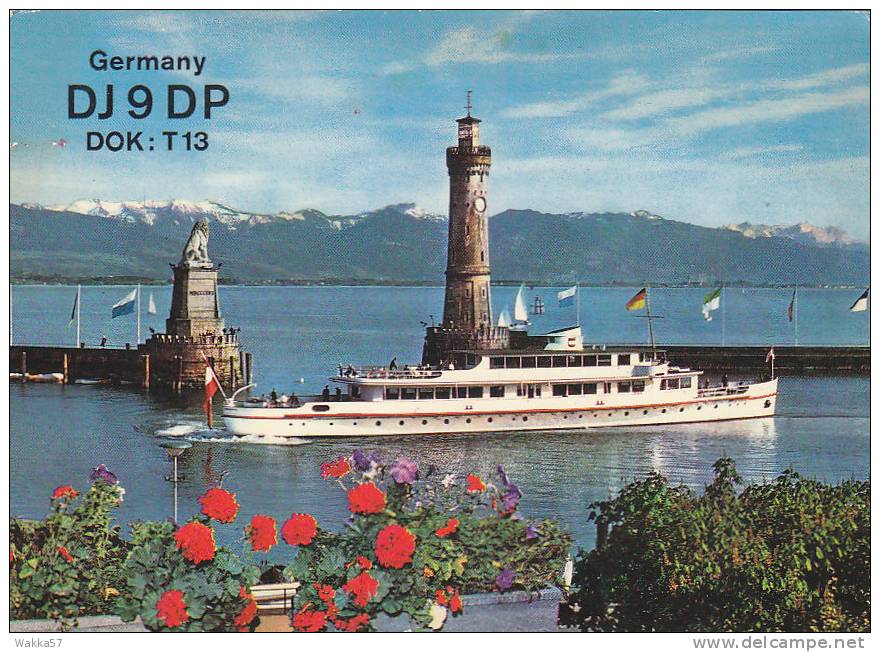 A324- GERMANY - MS OSTERREICH -  QSL CARD - Radio