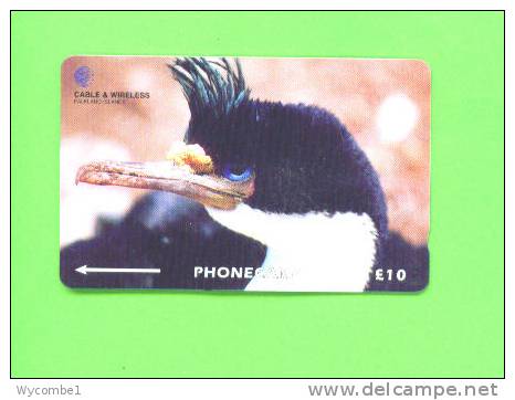 FALKLAND ISLANDS - Magnetic Phonecard/King Cormorant Bird - Falkland Islands