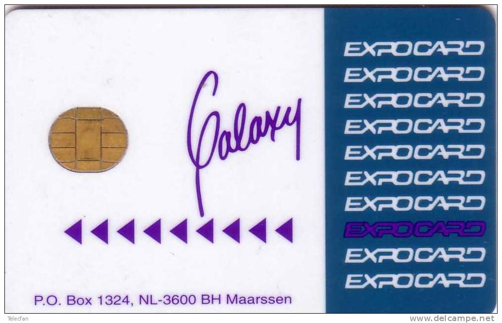 PAYS BAS CARTE A PUCE CHIP CARD GALAXY EXPOCARD MAARSSEN WITH NAME OVERSIDE  RARE - Da Identificare