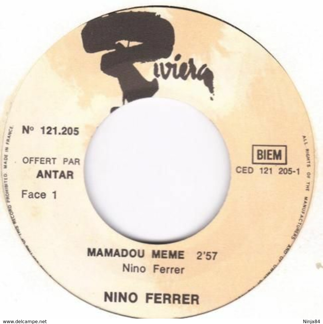 SP 45 RPM (7")  Nino Ferrer  "  Mamadou Mémé  "  Promo - Collector's Editions