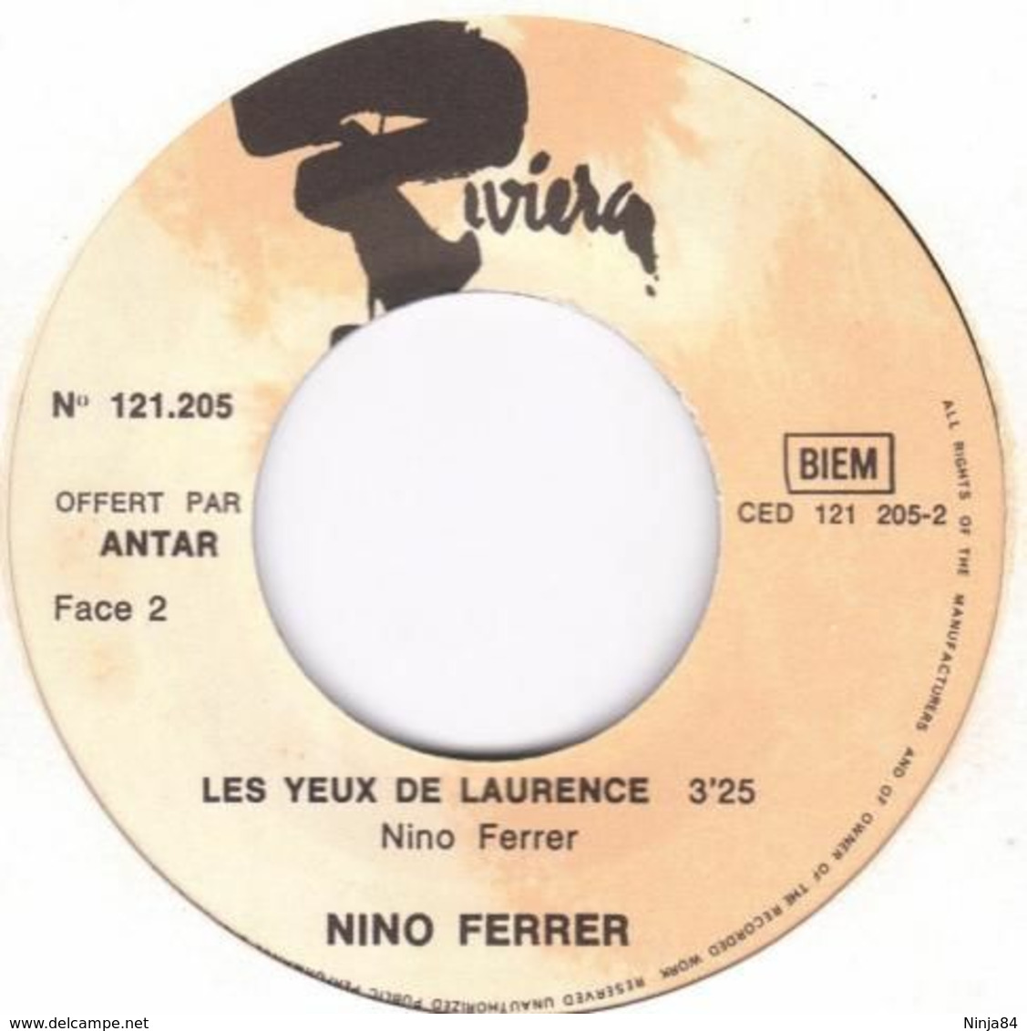 SP 45 RPM (7")  Nino Ferrer  "  Mamadou Mémé  "  Promo - Collectors