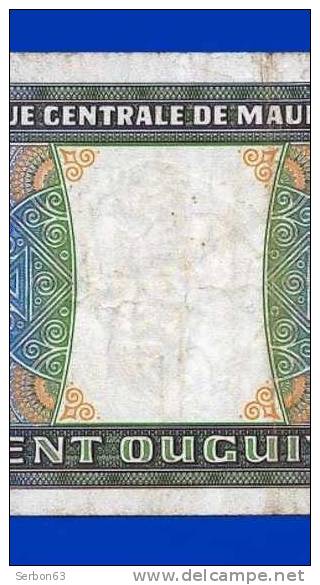 MONNAIE BILLET AFRIQUE BANQUE CENTRALE DE MAURITANIE 100 OUGUIYA N° 55667 R 006 DATE 28.11.1985 DEUX SIGNATURES