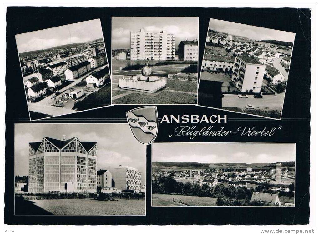 D1787 :  ANSBACH : Rügländer-Viertel ( Multiview) - Ansbach