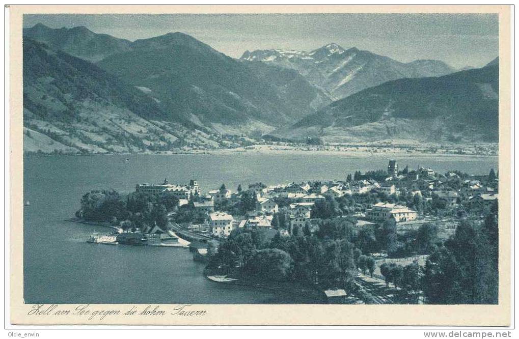 Alte AK Zell Am See Gegen Die Hohen Tauern, 1928 - Zell Am See