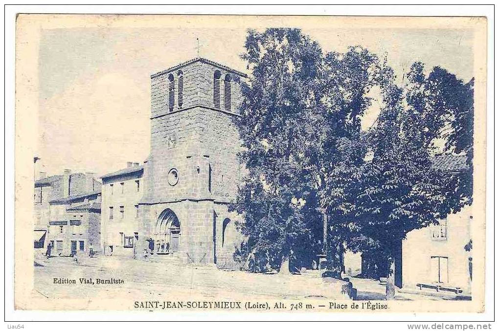 SAINT-JEAN-SOLEYMIEUX Place De L'Eglise - Saint Jean Soleymieux