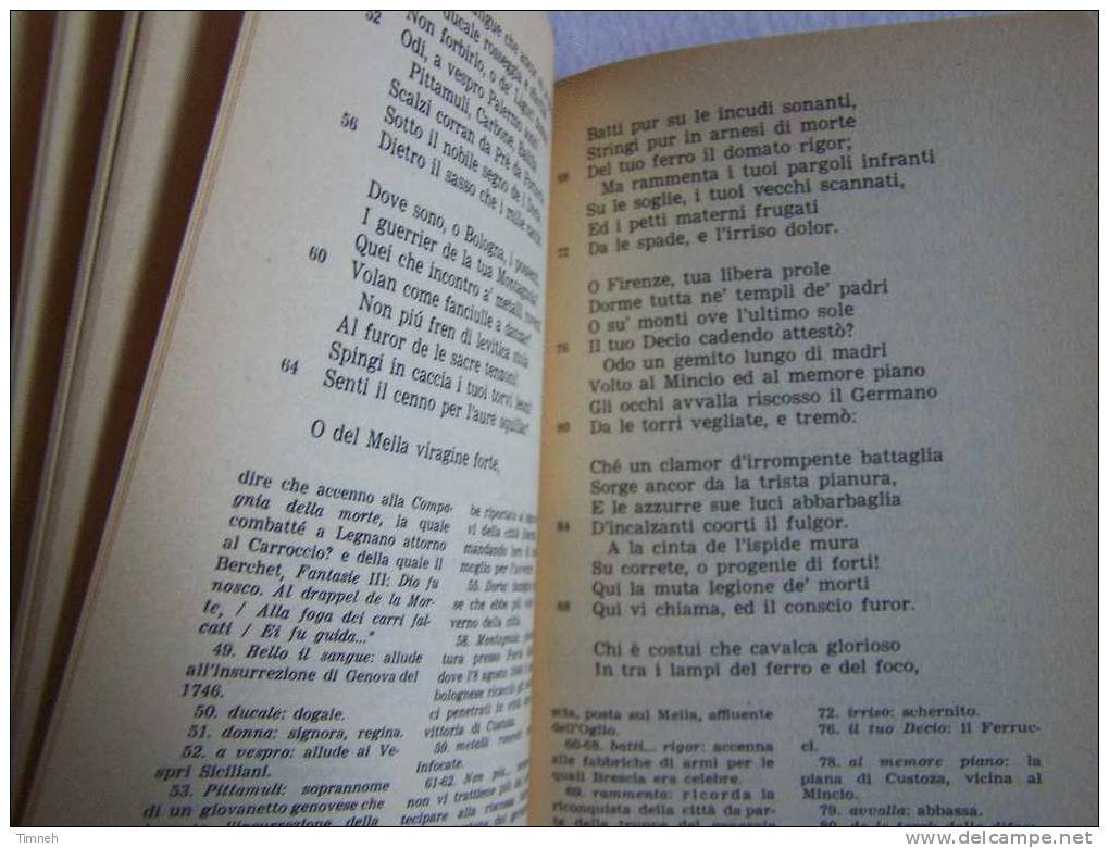 3 Volumes-TUTTE LE POESIE-GIOSUE CARDUCCI-1964 Biblioteca Universale Rizzoli-Juvenilia-intermezzo-rime E Ritmi Odi.... - Poesía