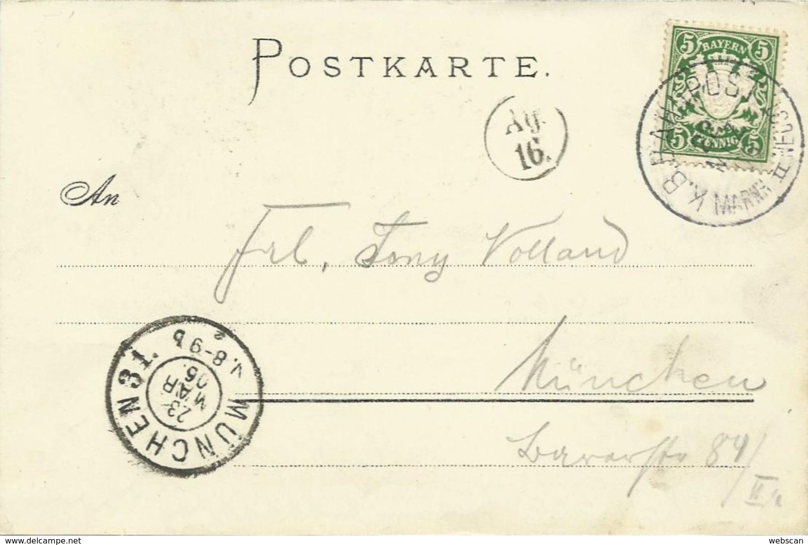 AK Bad Dürkheim Klosterruine Limburg Jobmann'98  Bahnpost 1906  #01 - Bad Dürkheim