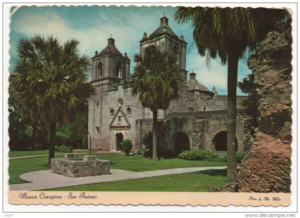 - TEXAS. - SAN ANTONIO - MISSION CONCEPTION - Scan Verso - - San Antonio