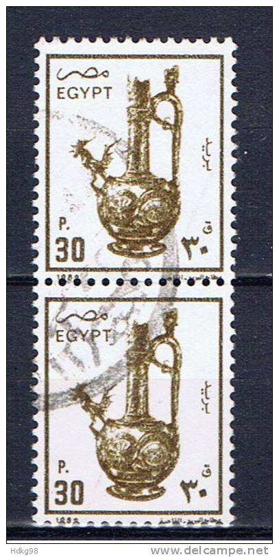 ET+ Ägypten 1991 Mi 1187 Kanne (Paar) - Used Stamps