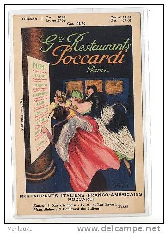 539 ILLUSTRATORI CAPPIELLO RISTORANTE POCCARDI PARIGI Fp Nuova - Cappiello