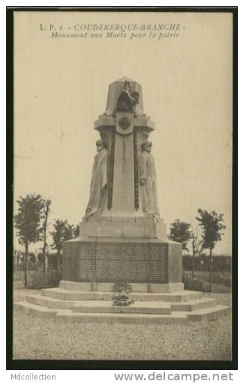 59 COUDEKERQUE / Monument Aux Morts Pour La Patrie / - Coudekerque Branche