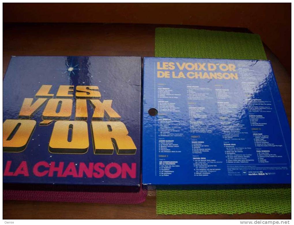 LES  VOIX D' OR  DE LA CHANSON °  10  DISQUES  + 1 DE PLACIDO  DOMINGO - Vollständige Sammlungen