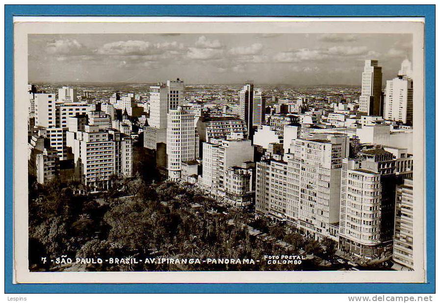 AMERIQUE  --  Brésil --  Sao Paulo - Av. Ipiranga  - Panorama - São Paulo