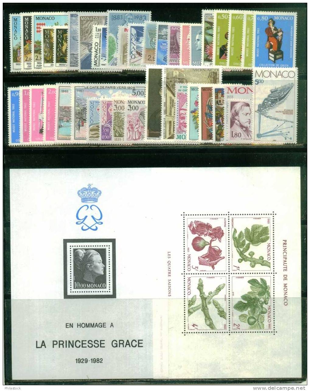 MONACO Année 1983 ** Compléte - Années Complètes