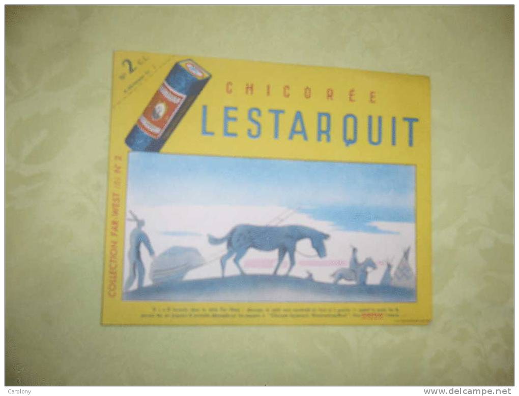 Buvard Chicorée Lestarquit Collection Far-West N°2 (indiens) - L