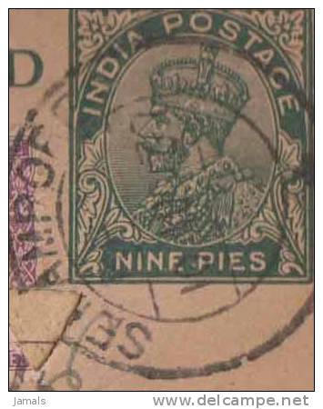 Br India King George V, Registered, Postal Card, India As Per The Scan - 1911-35 Roi Georges V