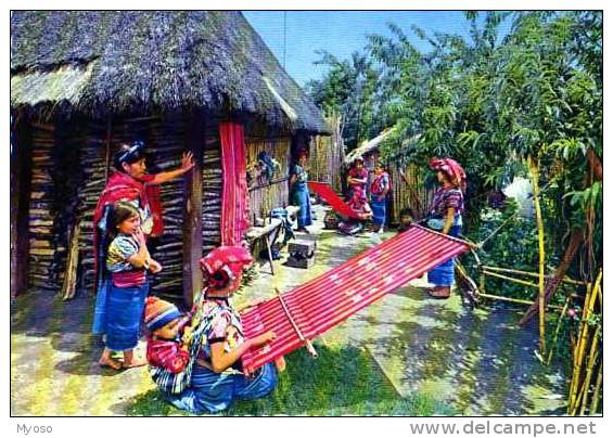 Indigenas Tejiendo Weaving Natives Guatemala C.A, Tissage - Guatemala