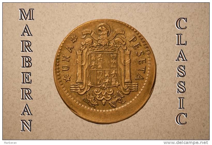 MONEDA  1 PESETA DE COBRE DEL ESTADO ESPAÑOL 1966 *19-68 (ERROR DE COSPEL) - 1 Peseta