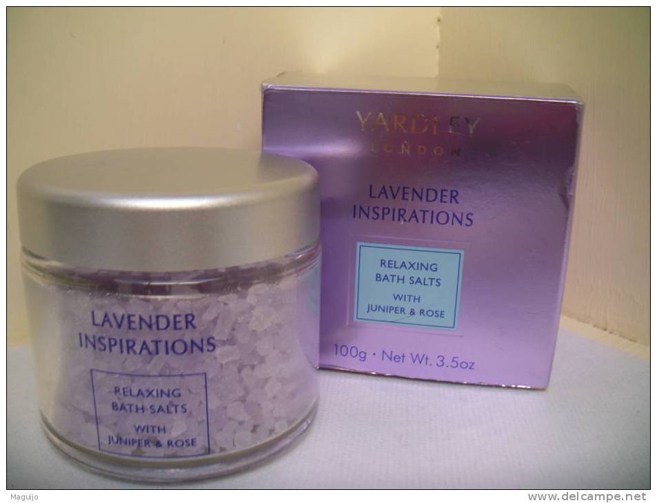 YARDLEY " LAVENDER INSPIRATIONS" SELS DE BAIN ROSE & GENIEVRE  LIRE§§§ - Produits De Beauté