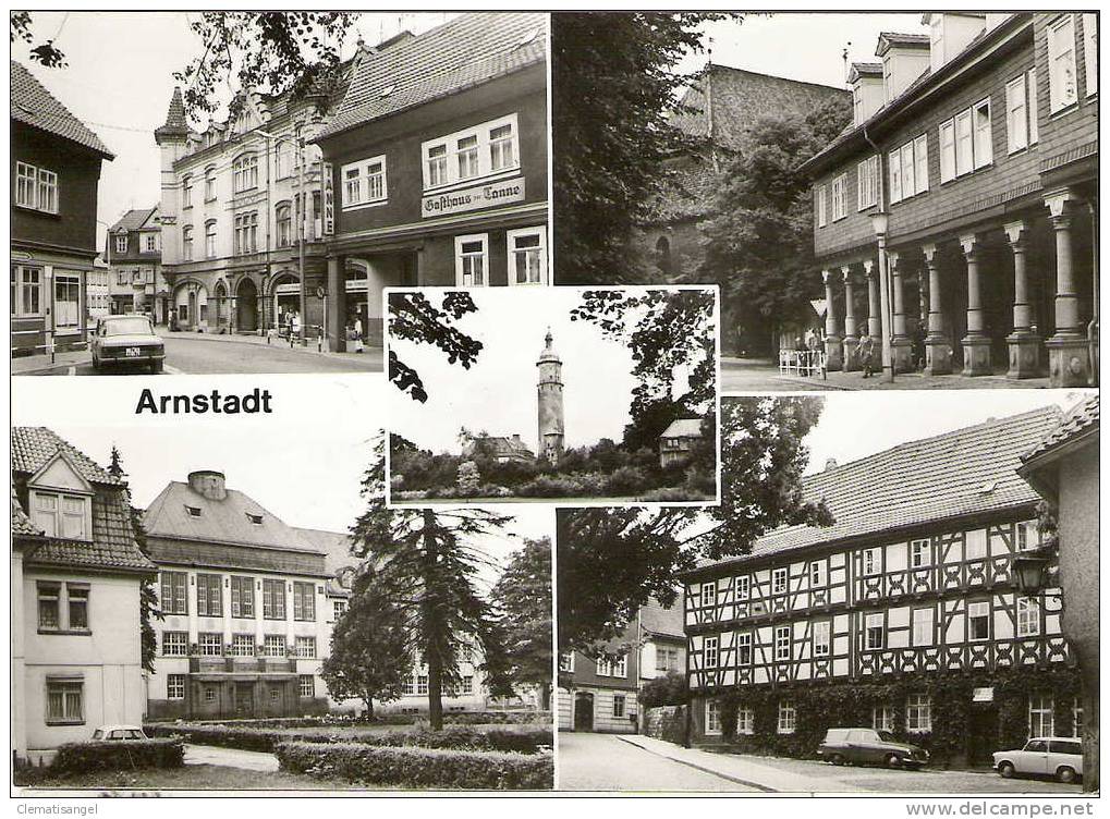 TOP!! ARNSTADT * FLEISCHERGASSE MIT GASTHAUS "ZUR TANNE" PLUS 4 ANSICHTEN  **!! - Arnstadt