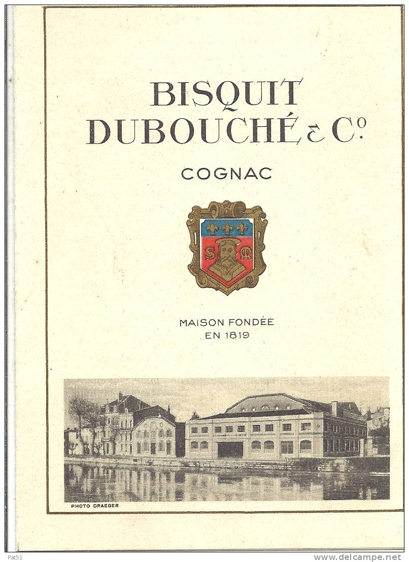 16 - Jarnac : Carton Pub Cognac Bisquit Dubouché - Alcohols