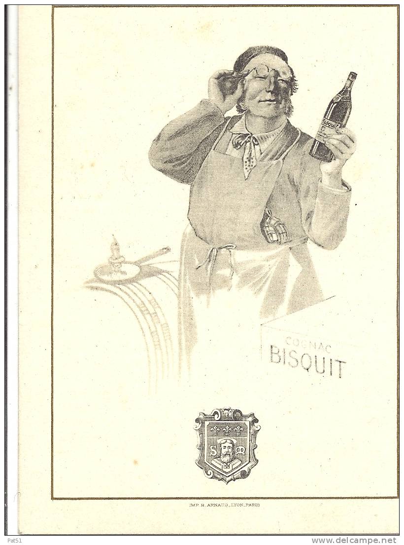 16 - Jarnac : Carton Pub Cognac Bisquit Dubouché - Alcohols