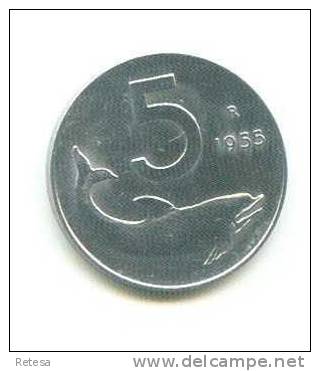 ITALIE  5 LIRE  1955 - 5 Lire