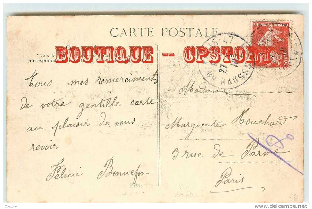 PENICHES - BATELLERIE & MARINIER - Déménagement D'une Péniche Dans L'écluse Pendant Les Inondations De 1910 - Dos Scané - Houseboats