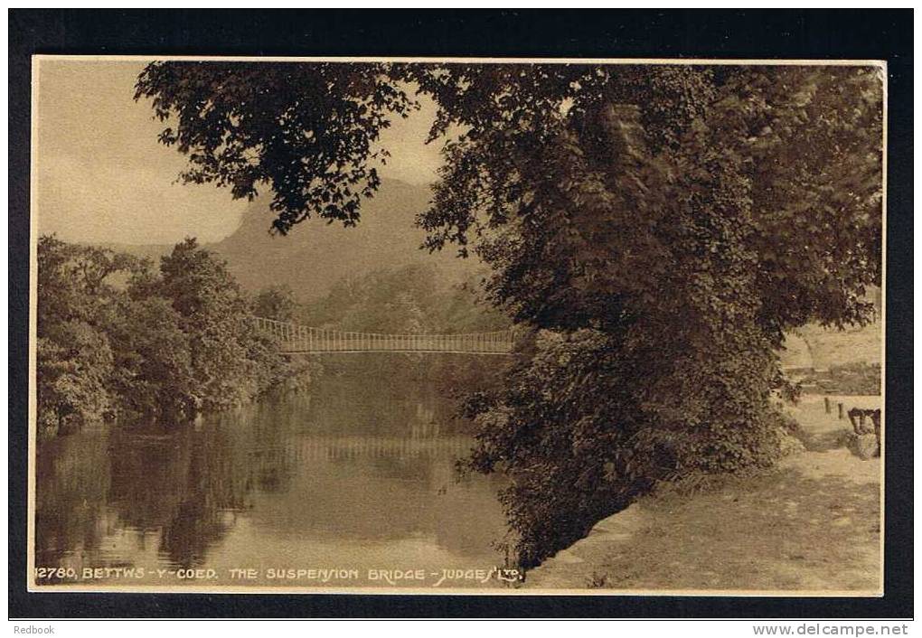 RB 678 - Early Judges Postcard -  Bettws-Y-Coed The Suspension Bridge Caernarvonshire Wales - Caernarvonshire