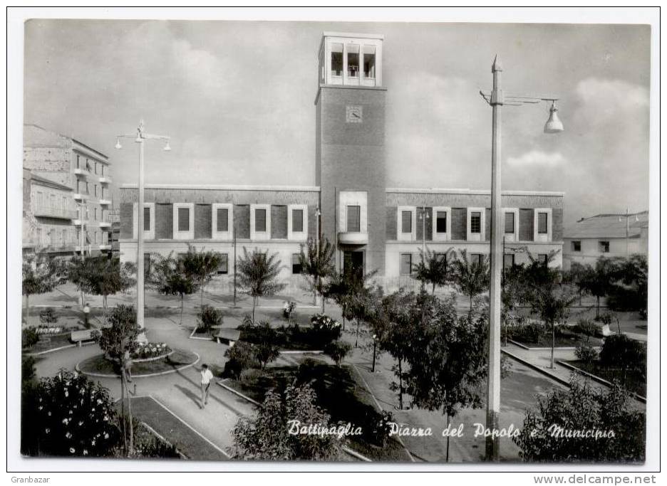 BATTIPAGLIA, PIAZZA DEL POPOLO, B/N  **** - Battipaglia