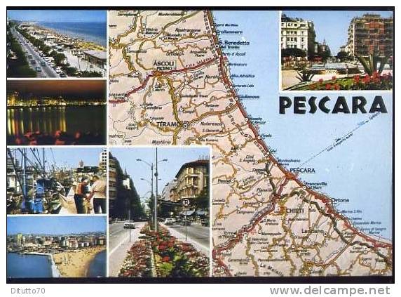 Pescara - Carta Automobilistica - Non Viaggiata - Pescara