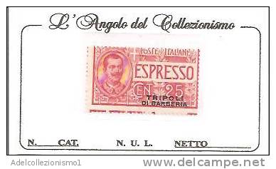 52514)valore Serie Espresso Spr Tripoli Di Barberia Da 25c - Linguellato - Tripolitaine