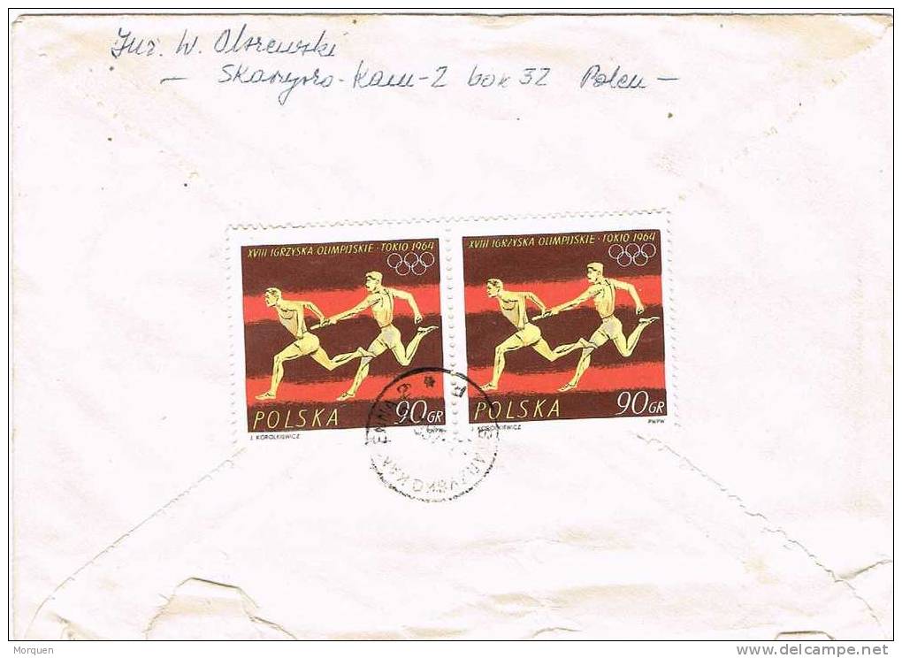 Carta Aerea PRZEMYSL (Polonia) 1966. Exposicion - Cartas & Documentos