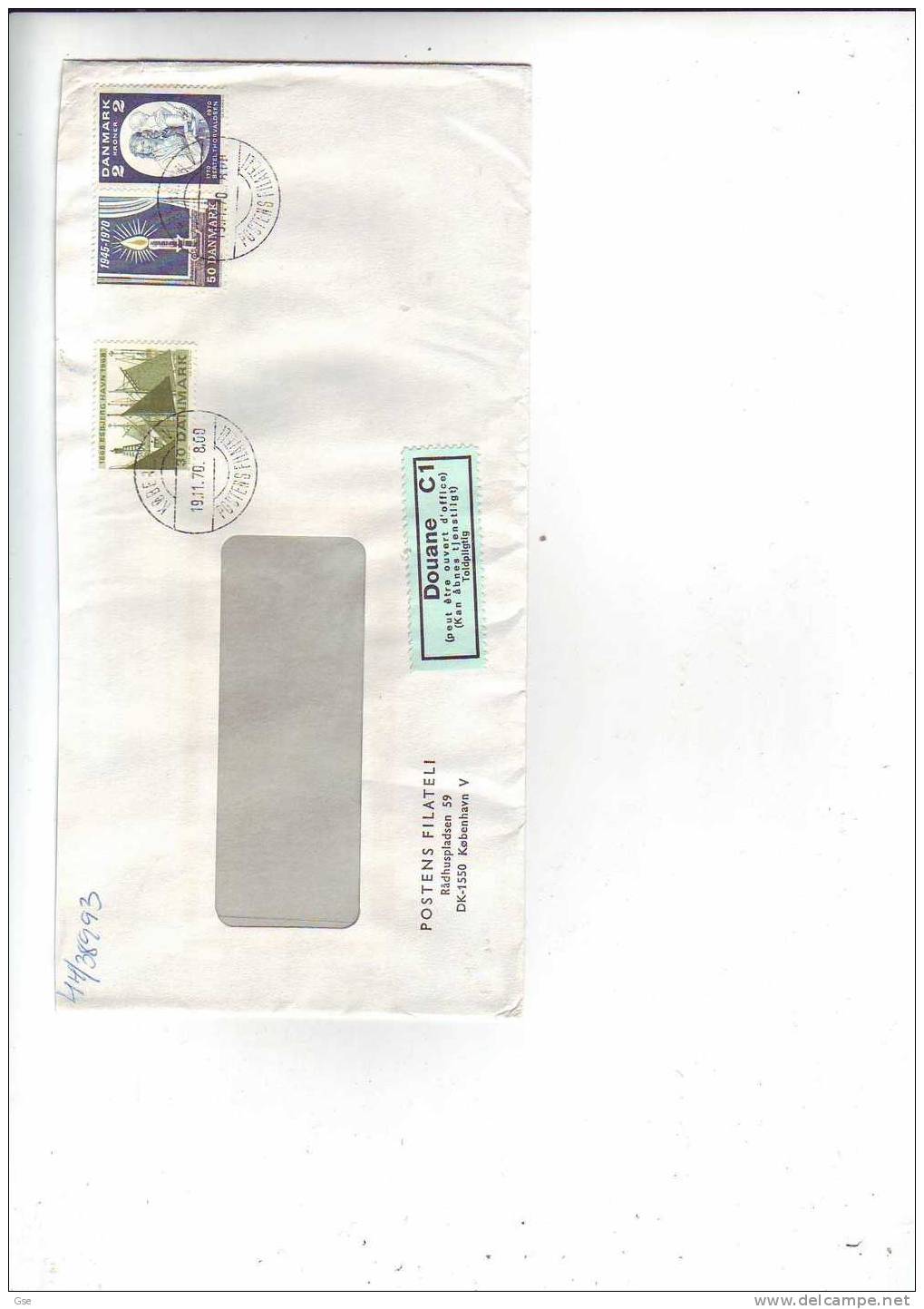 DANMARCA  1970 - Yvert  478-502-513 Su Raccomandata - Storia Postale