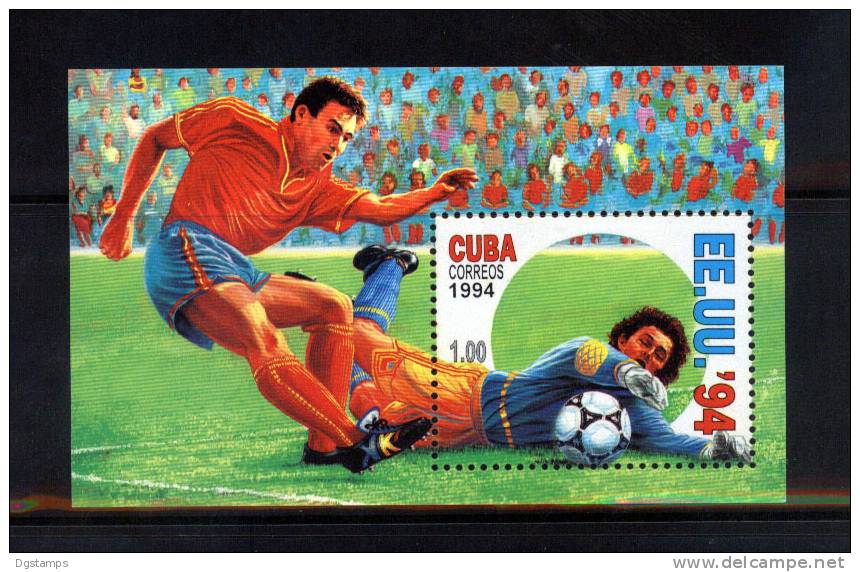 Cuba Yv.BF137, 3345-50 ** 12,00Euro. Campeonato Mundial De Fútbol U.S.A´94. Escenas De Juego. Ver Scan. - 1994 – Stati Uniti