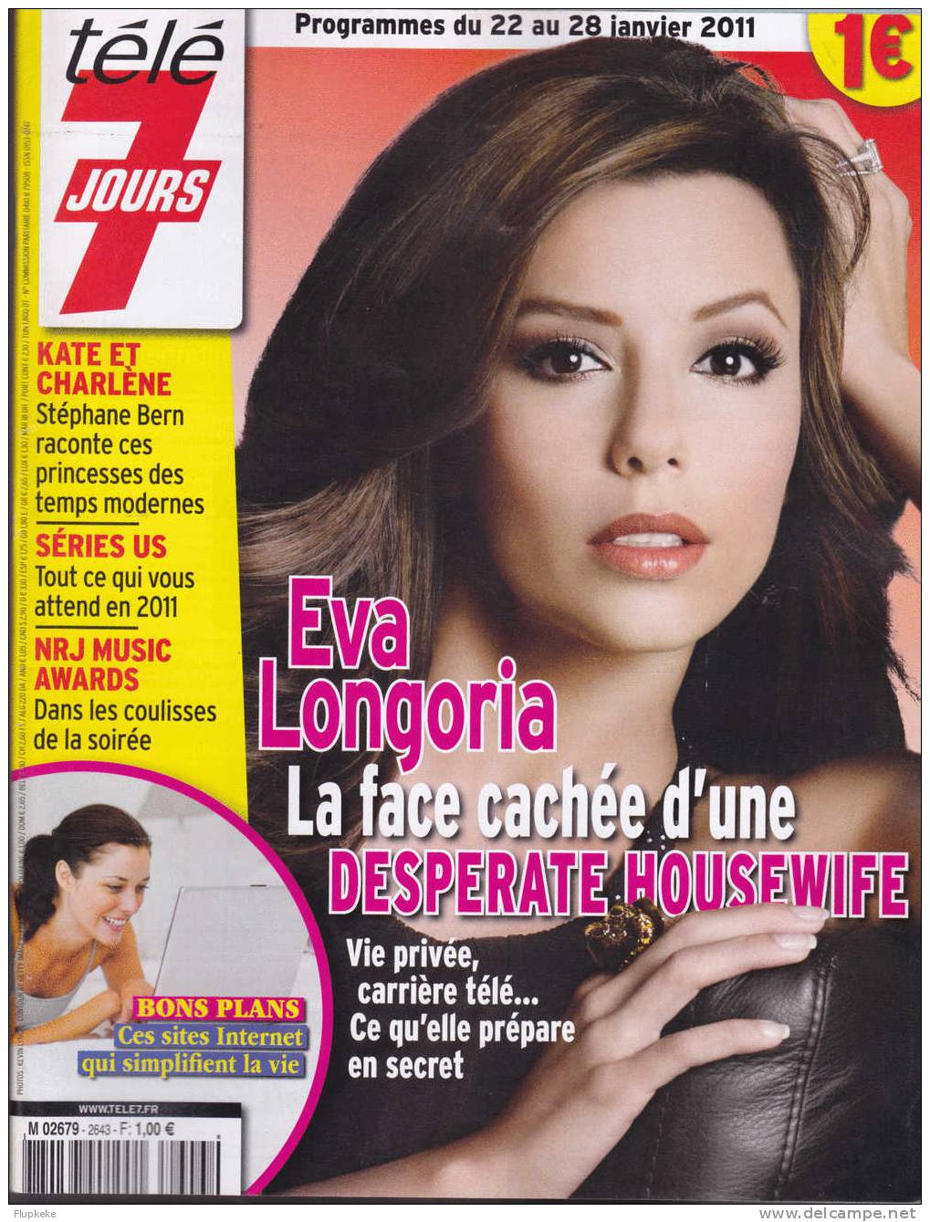 Télé 7 Jours 2643 Janvier 2011 Eva Longoria La Face Cachée D´une Desperate Housewife - Televisie