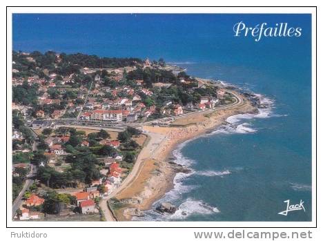 AKFR France Postcards Beach Préfailles - La Baule - EU Flag - Isle Of Oleron - Vendée - Map - Ship - Boats - Rezé - Collezioni E Lotti